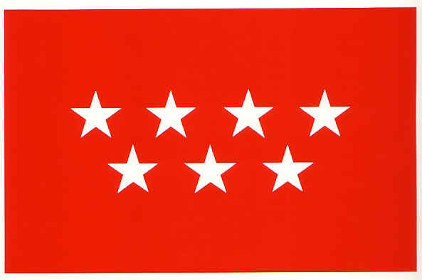 Bandera de la Comunidad de Madrid, diseñada por Cruz Novillo