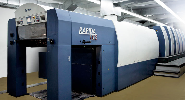 Máquina de impresión offset de La Imprenta CG. KBA Rapida 105