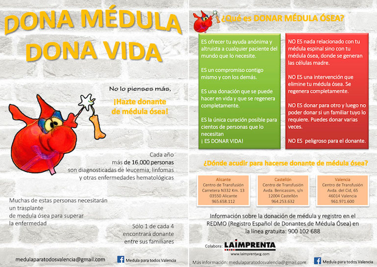 La Imprenta CG Colabora con los donantes de médula
