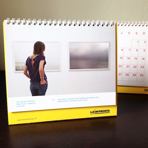 Imagen de nuestro calendario, con fotos de Kalo Vicent