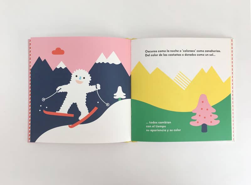 interior del libro de dibujos pelos de marta comín