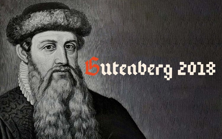 año gutenberg 2018 