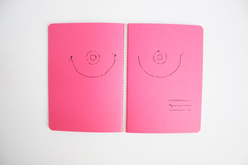 libretas 8 de marzo free the nipple