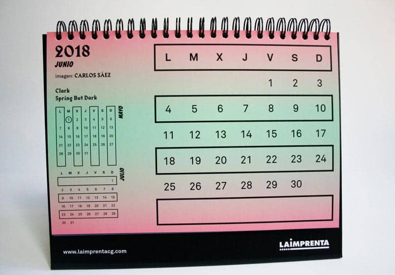 carlos saez artista calendario 