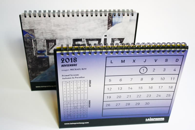 michael roy calendario imprenta