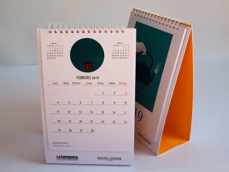 Juanjo Gasull imprimir calendario
