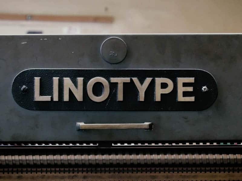 linotipia imprenta