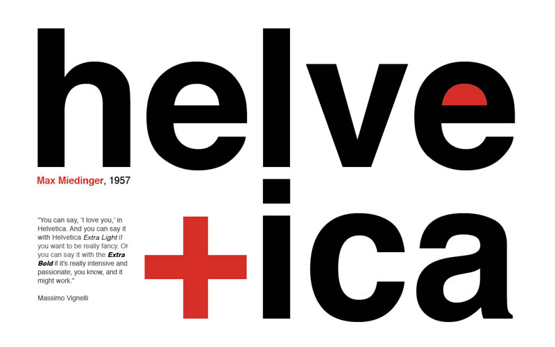 Max Miedinger helvetica