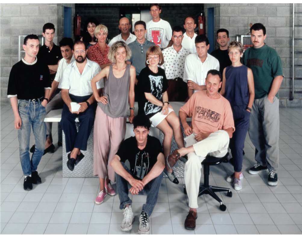 Miembros de la nave y colaboradores, en los años 80.