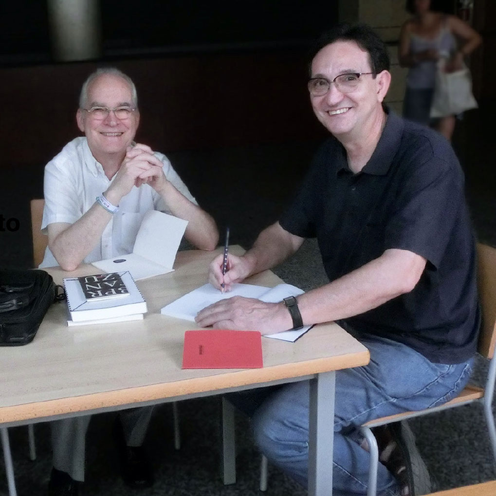 José Luis Martín, junto a Rubén Fontana.