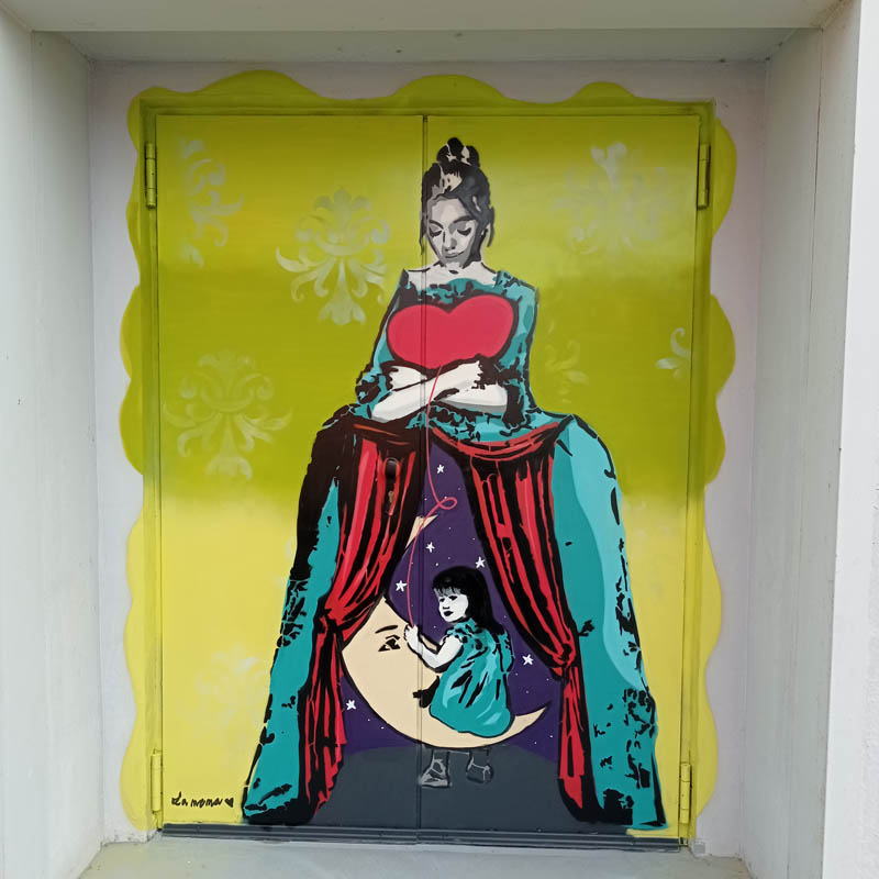 mural la nena wapa wapa