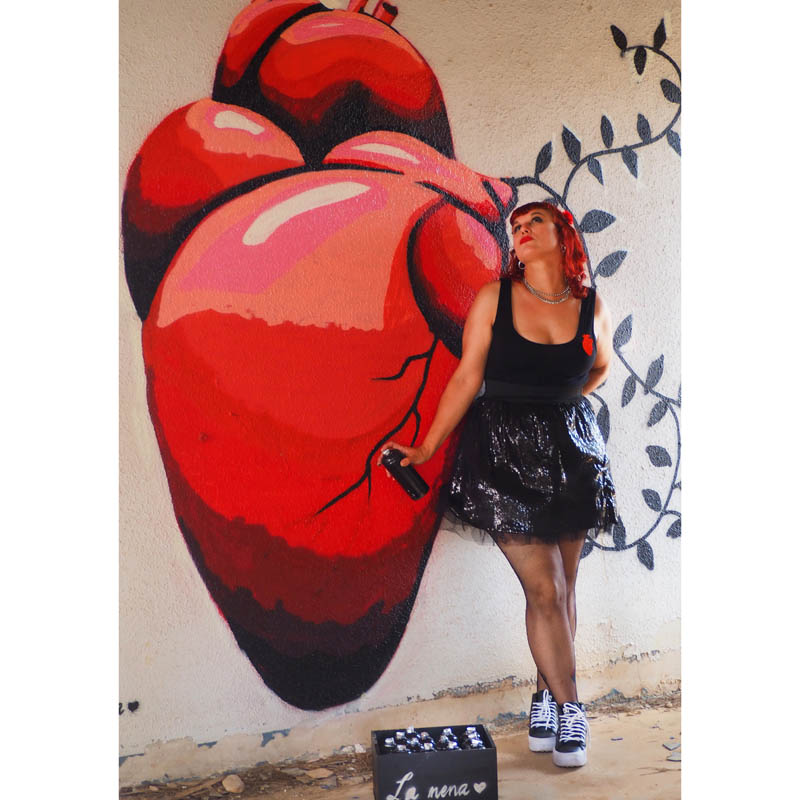 mural la nena wapa wapa