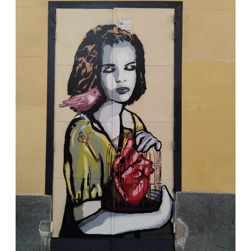 mural la nena wapa wapa