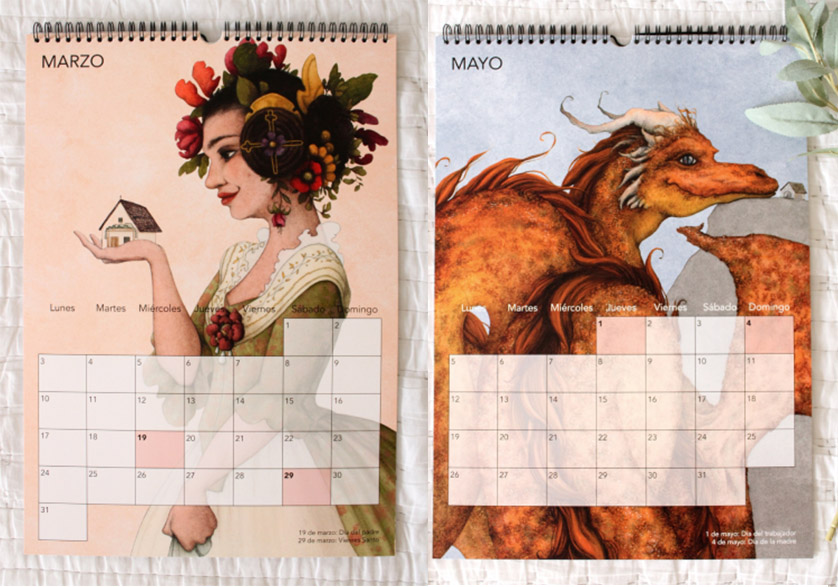 Calendario ilustrado 2025