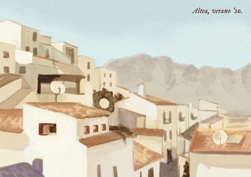 ilustración de Amparo Lorente ilustradora calendario solidario